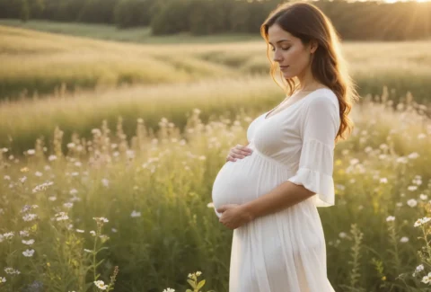 Sesión de fotografía de embarazada
